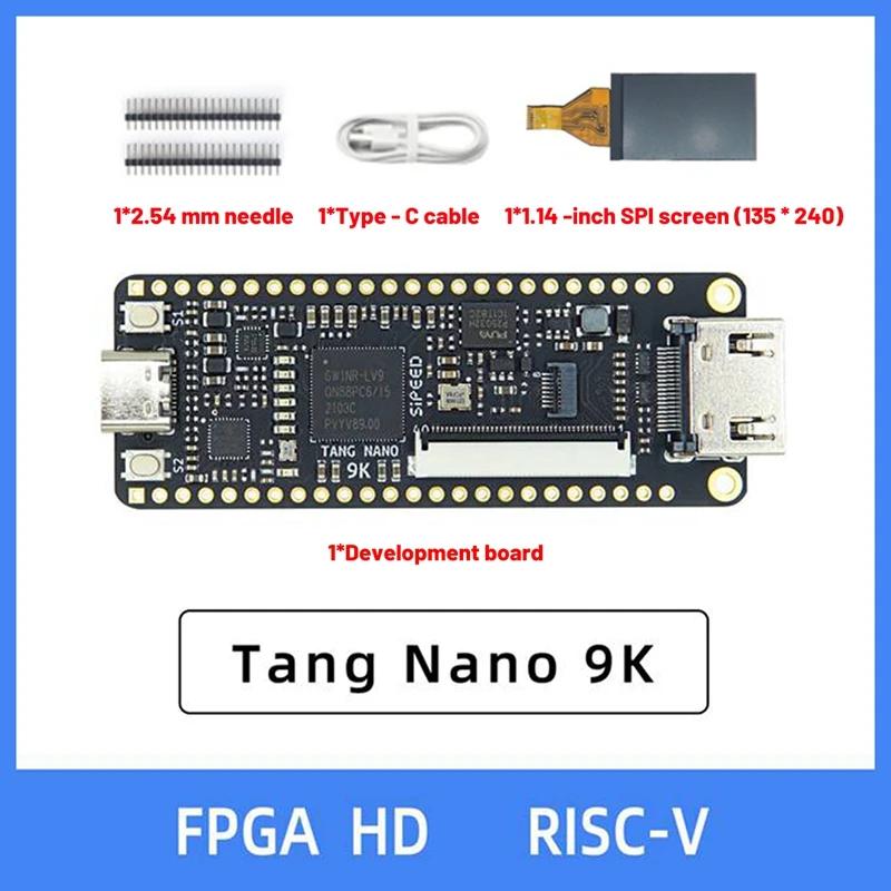 Tang Nano 9K FPGA Gaoyun GW1NR-9 RISC-V RV ȣȯ  , 1.14 ġ SPI ũ, 2.54mm  